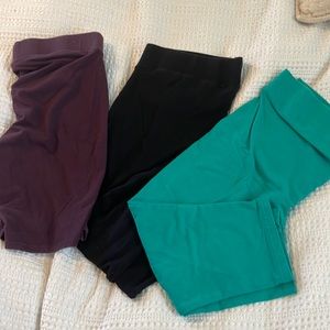 Torrid bike shorts and leggings lot size 0-1